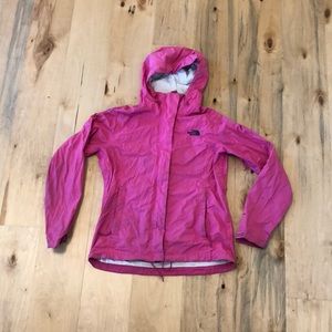 Women’s Pink North Face Rain Coat